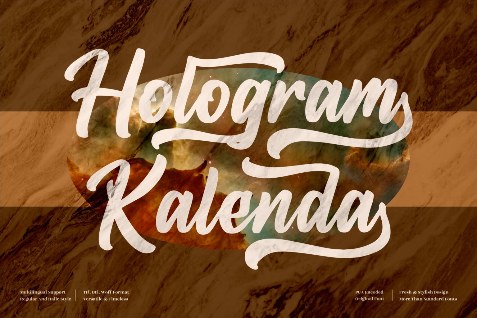 Hologram Kalenda Script Font