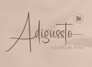Adigussto Script Font