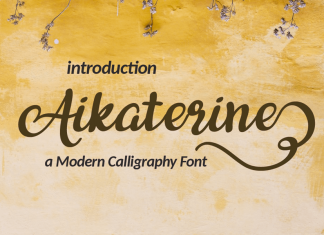 Aikaterine Script Font