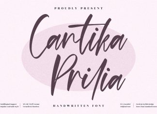 Cantika Prilia Script Font