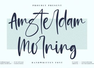 Amsterdam Morning Script Font