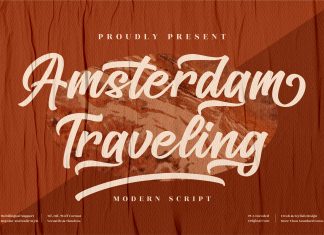 Amsterdam Traveling Script Font