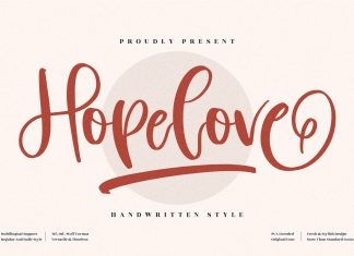 Hopelove Script Font