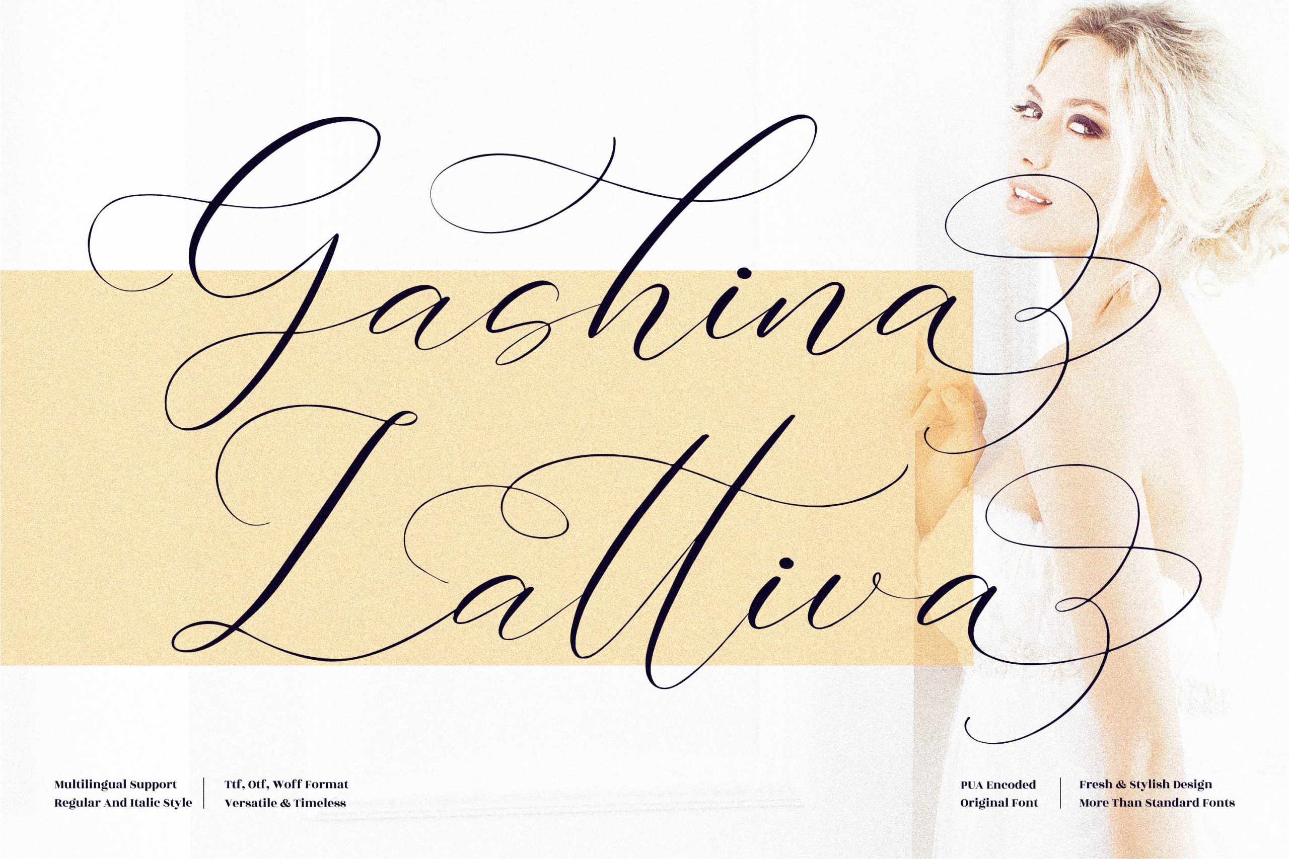 Gashina Lattiva Font Download Free Font