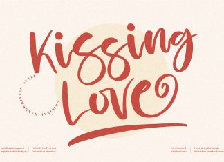 Kissing Love Script Font