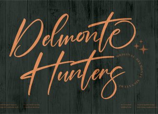 Delmonte Hunters Script Font