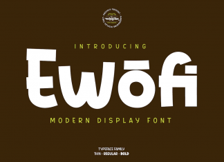 Ewofi Display Font