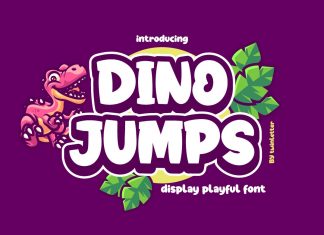 Dino Jumps Display Font