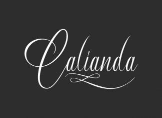 Calianda Calligraphy Font