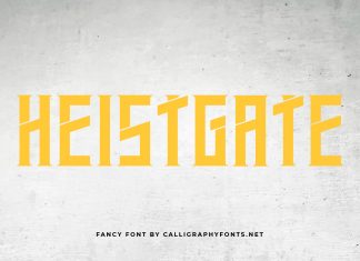 Heistgate Display Font