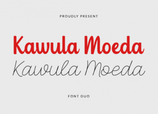 Kawula Moeda Script Font