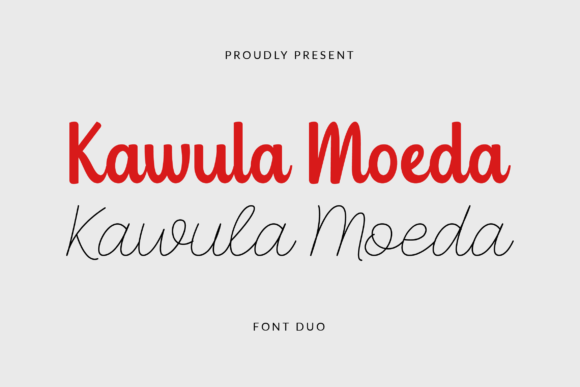 Kawula Moeda Script Font