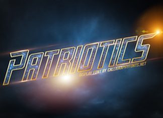Patriotics Display Font