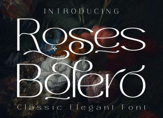 Roses Bolero Elegant Sans Serif Font