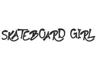 Skateboard Girl Display Font
