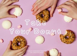 Take Your Donut Display Font