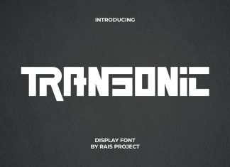 Transonic Display Font