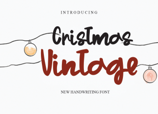 Christmas Vintage Display Font