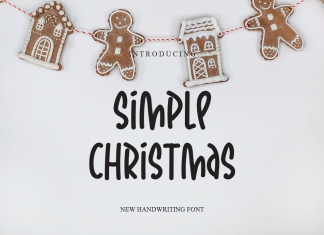 Simple Christmas Display Font