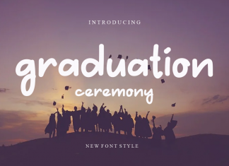 Graduation Cerenony Handwritten Font
