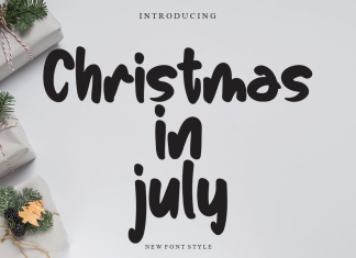 Christmas In July Script Font