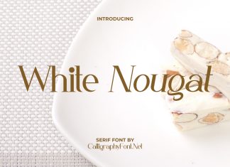 White Nougat Serif Font