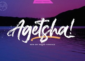 Agethsa Brush Font