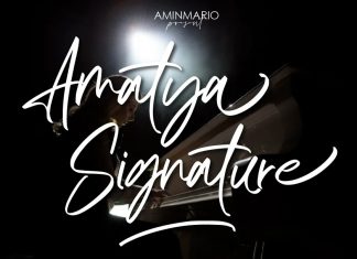 Amatya Signature Script Font