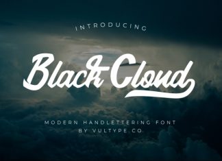 Black Cloud Script Font
