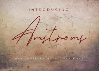 Amstroms Handwritten Font