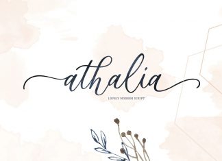 Athalia Calligraphy Font