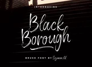 Black Borough Brush Font