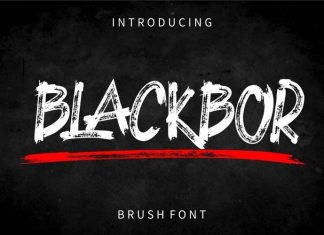 BLACKBOR Brush Font