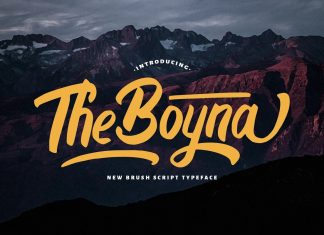 Boyna Bold Script Font