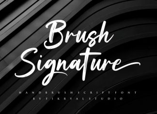 Brush Signature Font