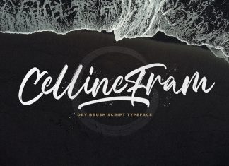 Celline Fram Brush Font