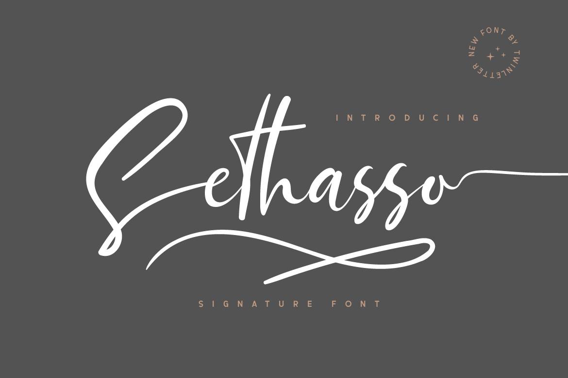 Sethasso Calligraphy Font