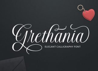 Grethania Calligraphy Font