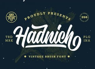 Hadnich Bold Script Font