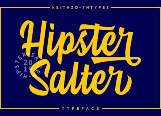 Hipster Salter Bold Script Font