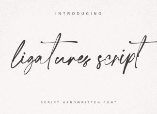 Ligatures Script Font