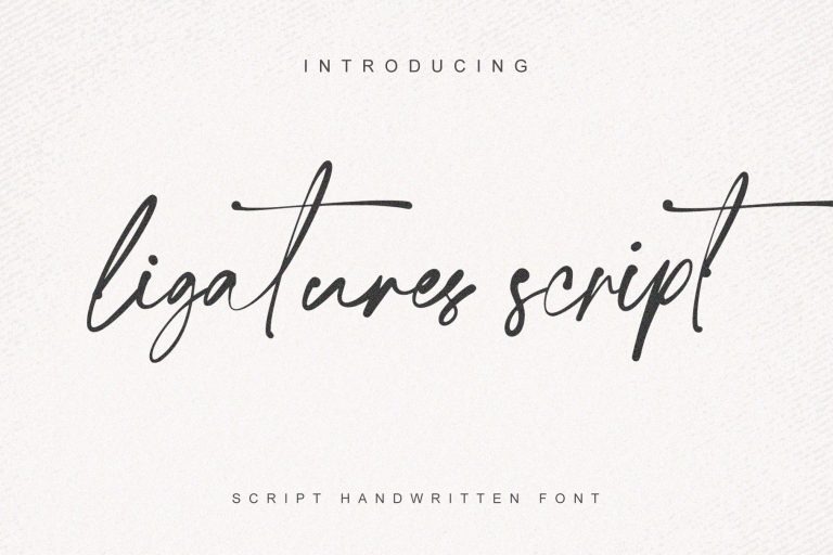 Ligatures Script Font - Download Free Font