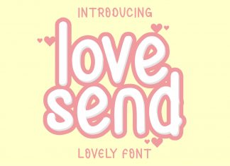 Love Send Display Font