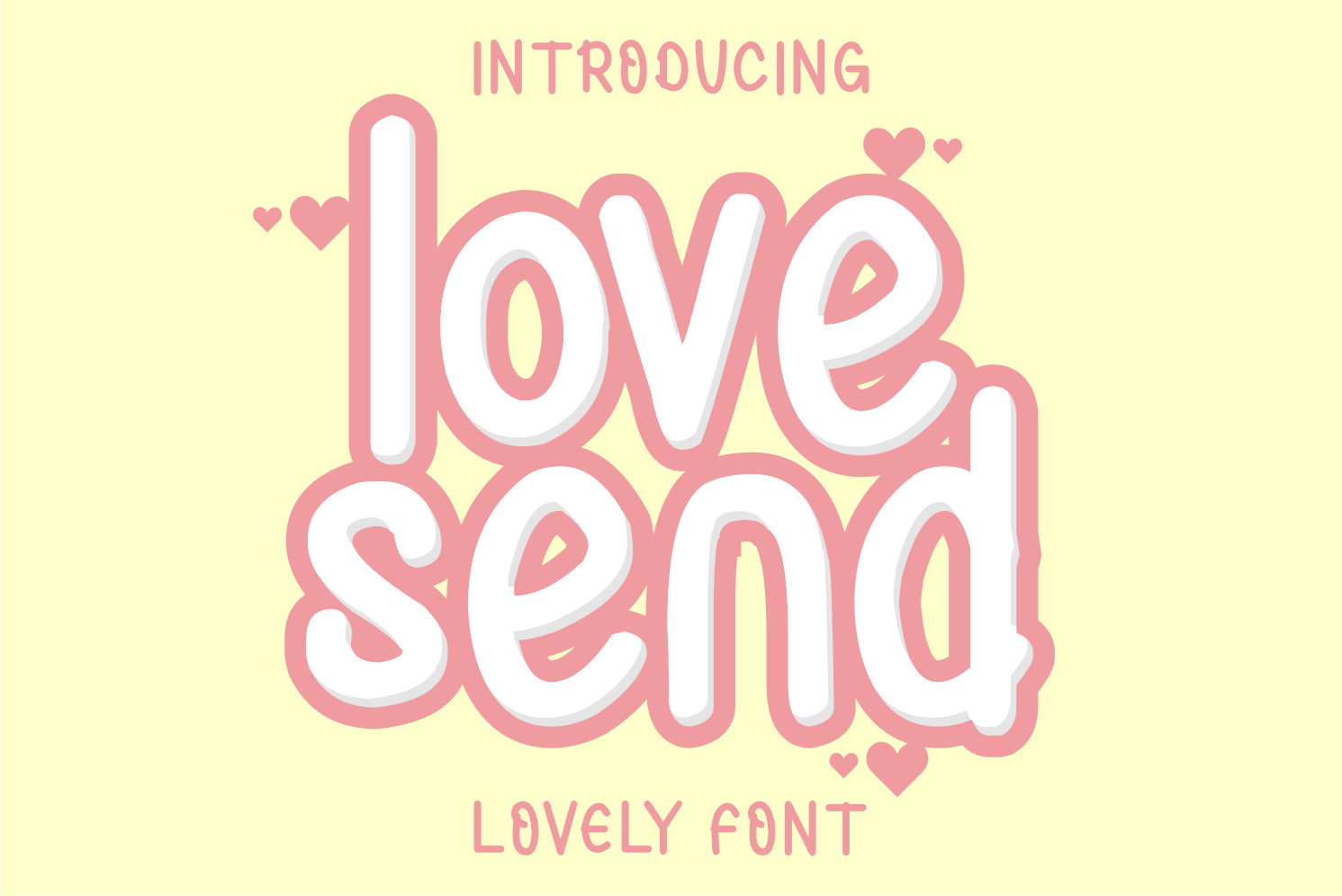 Love Send Display Font