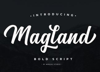 Magland Bold Script Font
