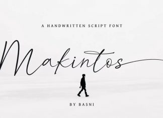 Makintos Script Font