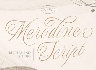 Merodine Calligraphy Font