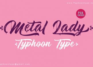 Metal Lady Script Font