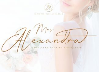 Mrs Alexandra Script Font