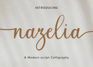 Nazelia Calligraphy Font
